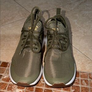 Puma Khaki Green Women Athletic Shoes